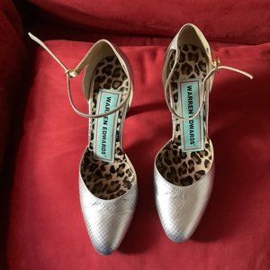 Warren Edwards Ladies Silver Shoes